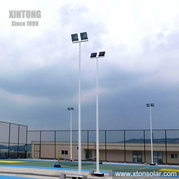 Lampu Tiang Tinggi LED 18m Untuk Pencahayaan Gelanggang Bola Keranjang