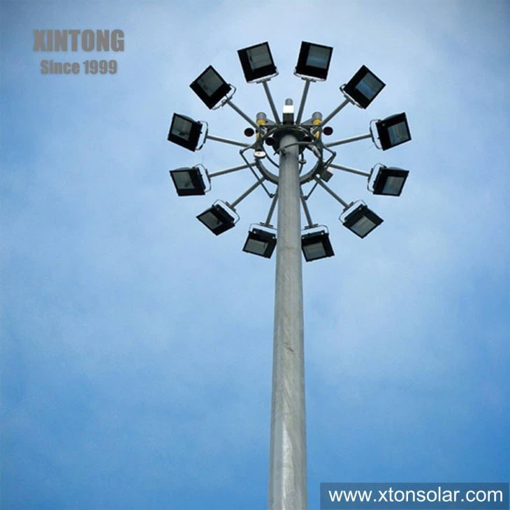 18m LED High Mast Light For Basketball Court Lighting