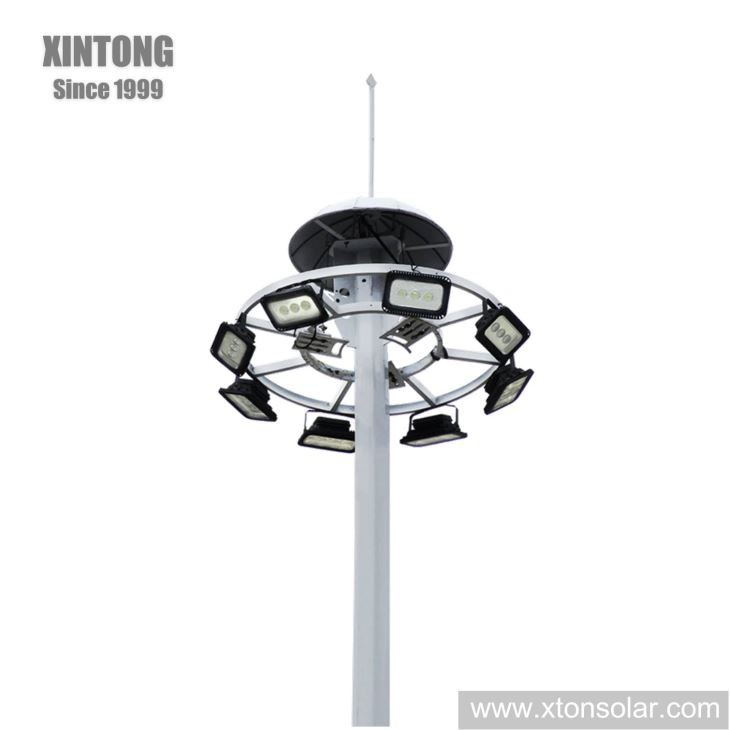 Lampu Tiang Tinggi LED 18m Untuk Pencahayaan Lebuhraya