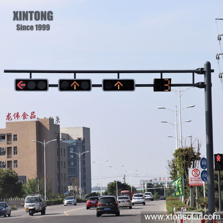 5m Octagonal Traffic Signal Light Steel Pole